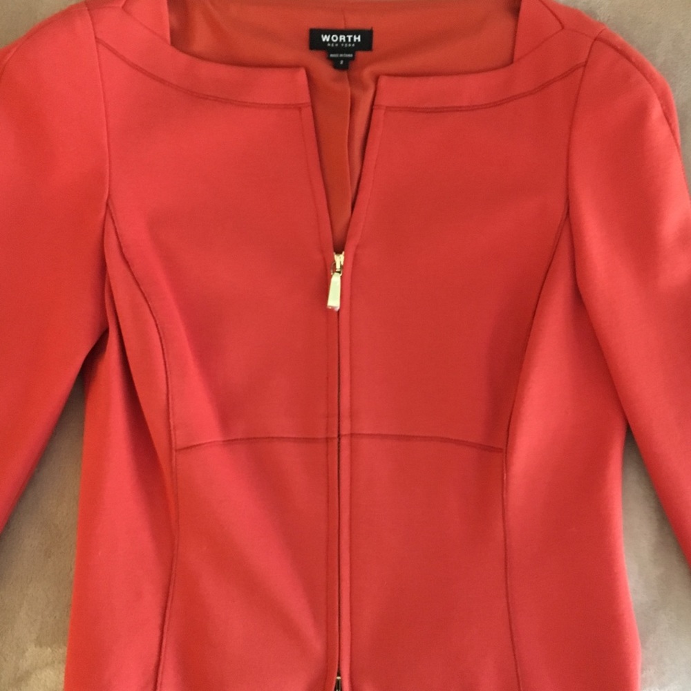 Worth New York Blaze Ponte Scuba Jacket